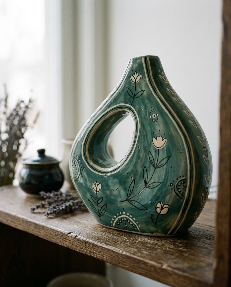 Vase Pottery Template, Ceramic Slab Building, Digital Download