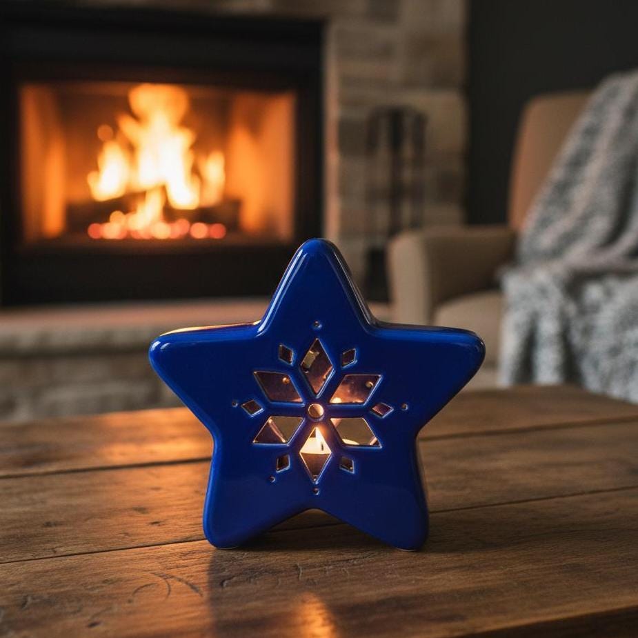Star Candle Holder Pottery Template, Ceramic Slab Building, Digital Download