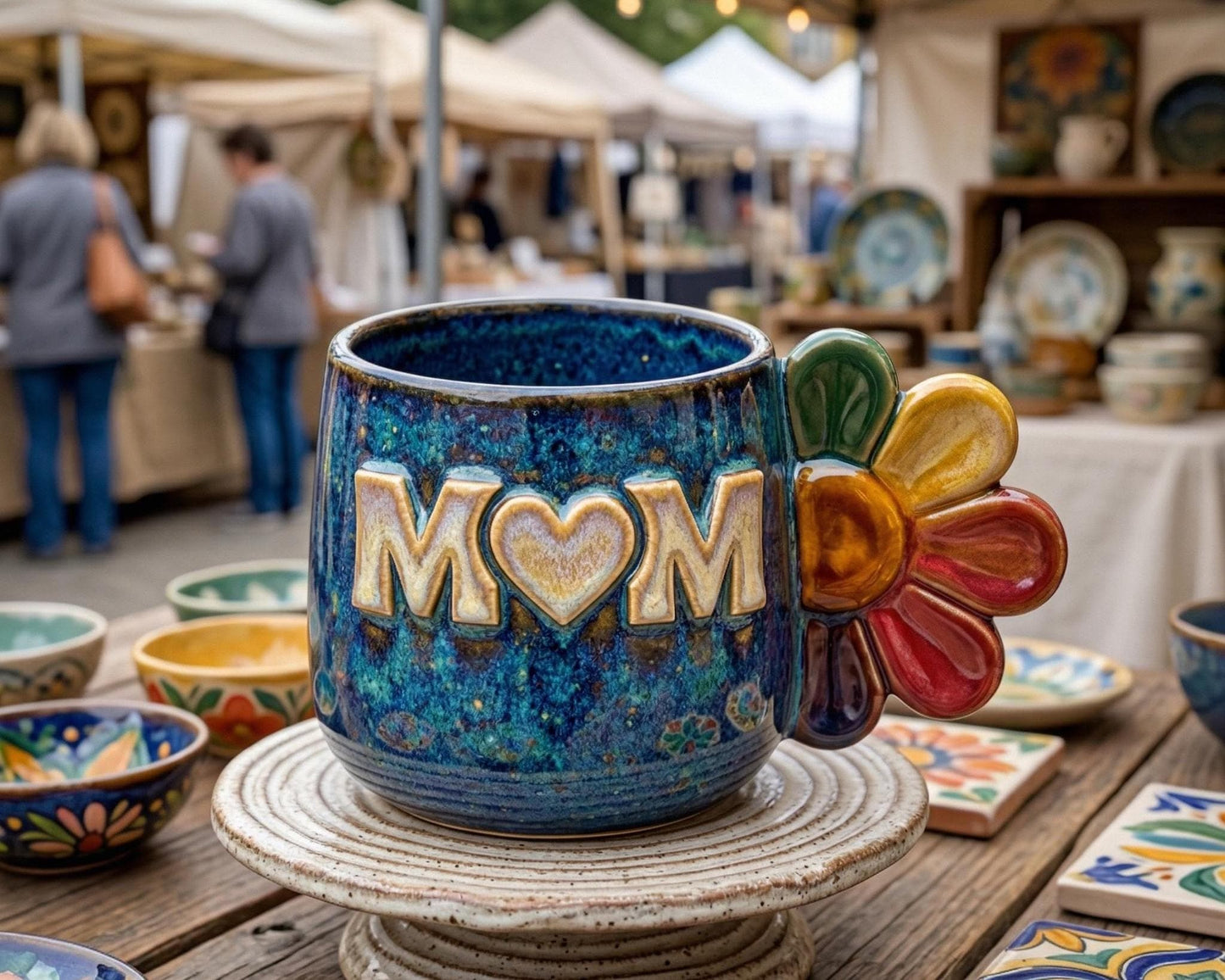 Mom Mug Pottery Template, Ceramic Slab Building, Digital Download