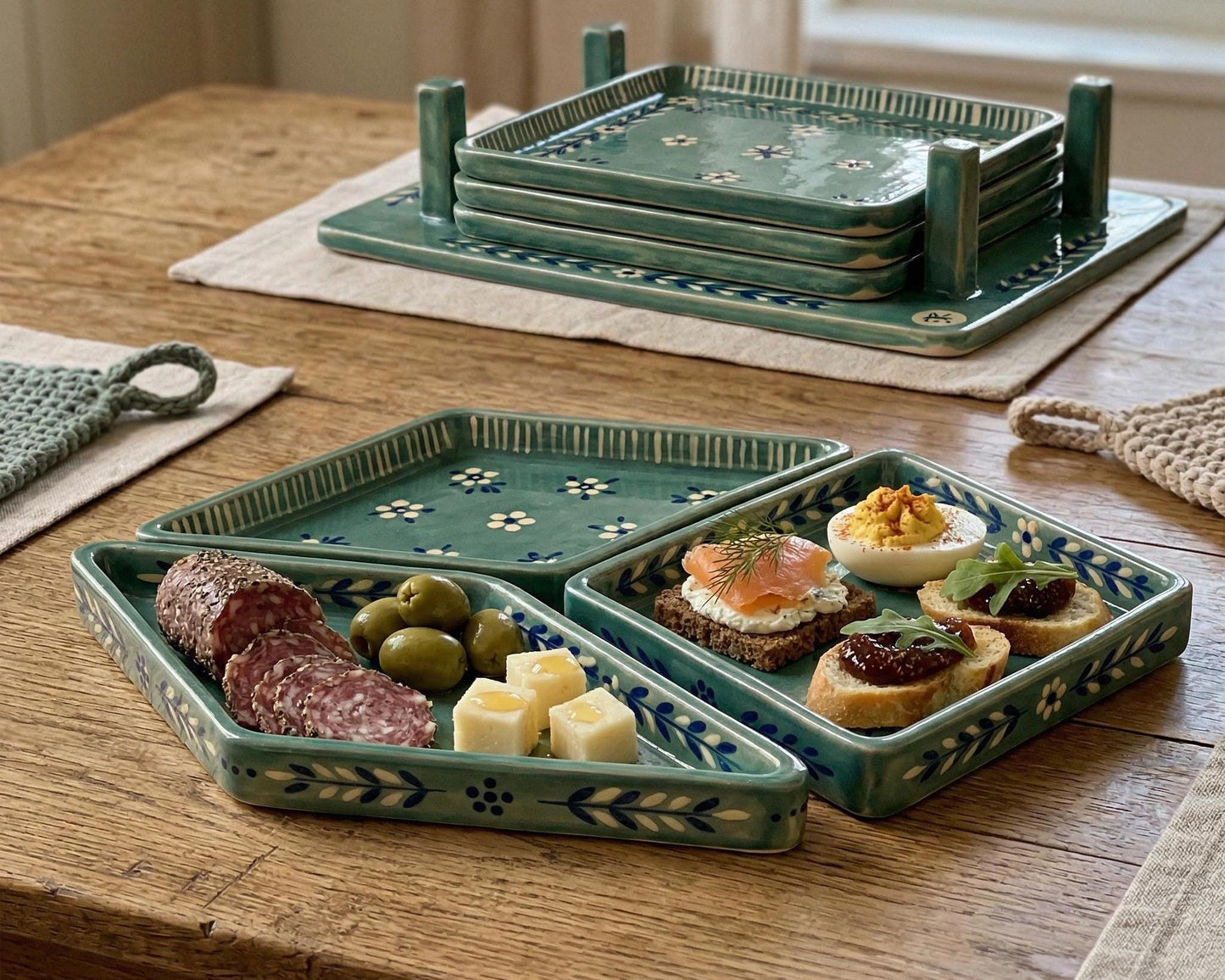 Tapas Plate Pottery Template, Ceramic Slab Building, Digital Download