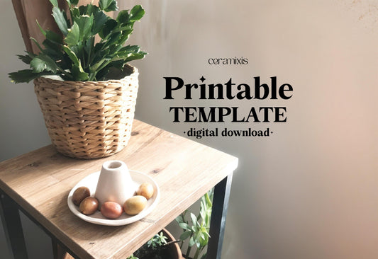 Olive Serving Dish Pottery Template, Ceramic Slab Building, Digital Download