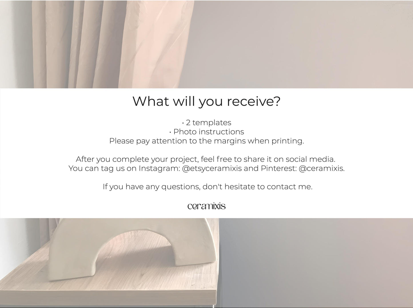 Vase Pottery Template, Ceramic Slab Building, Digital Download