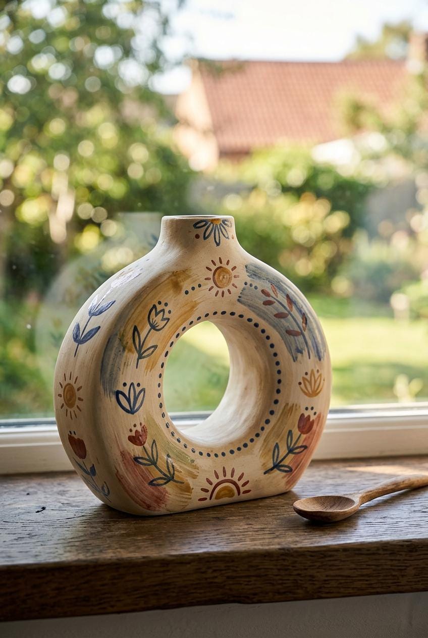 Vase Pottery Template, Ceramic Slab Building, Digital Download