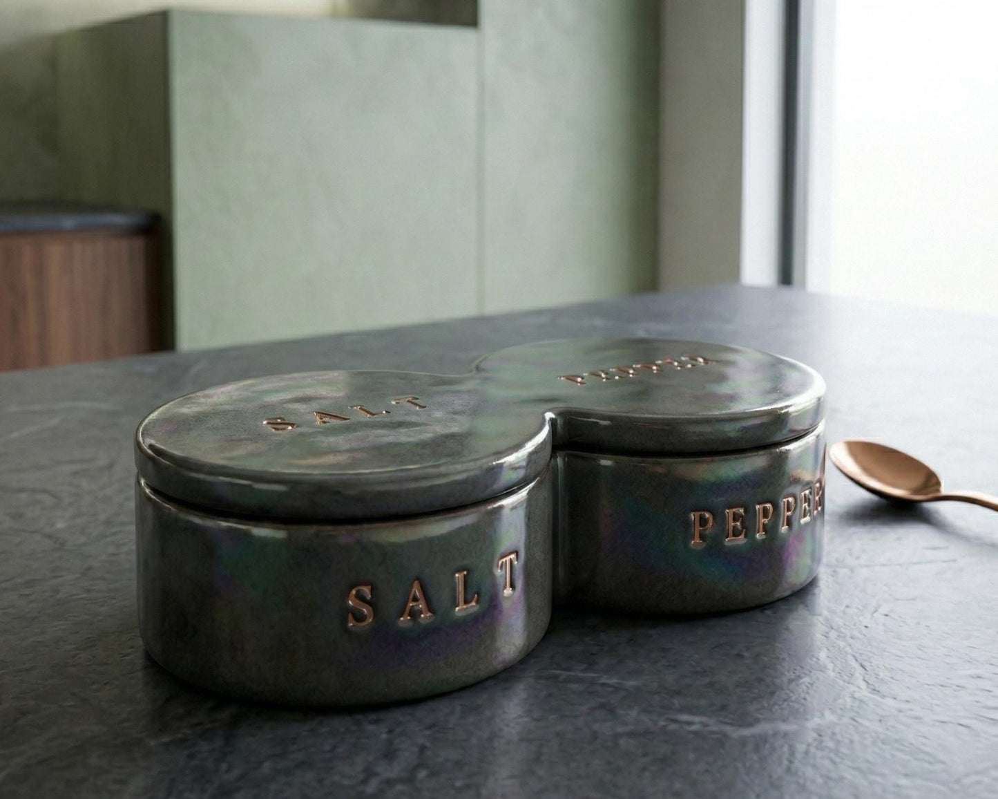 Salt Cellar Set Pottery Template, Ceramic Slab Building, Digital Download
