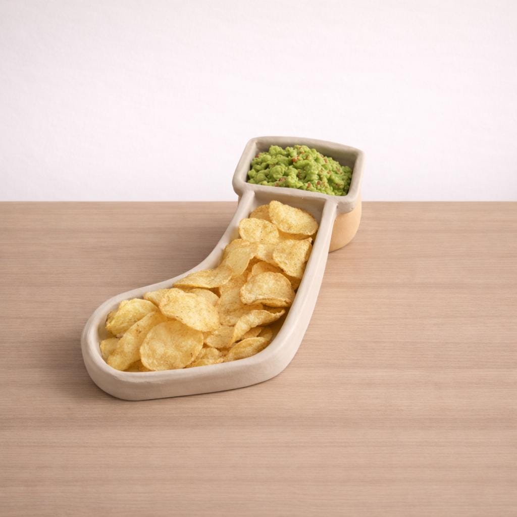 Chips and Dip Bowl Pottery Template, Christmas Ceramic, Slab Building, Digital Download