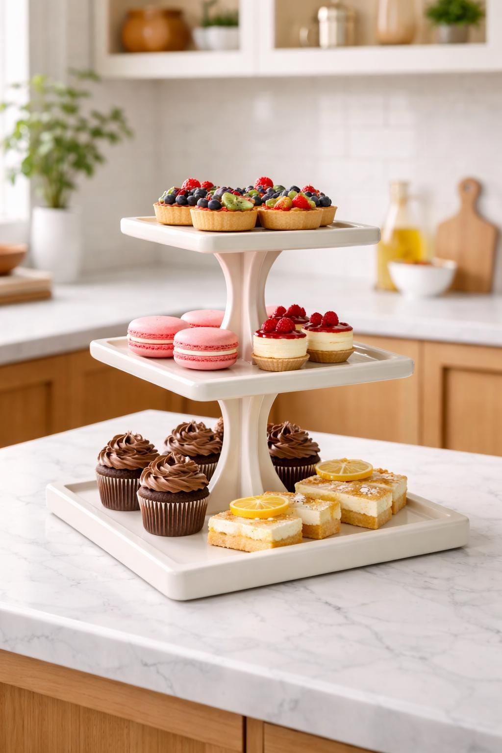 Dessert Serving Stand Pottery Template, Ceramic Slab Building, Digital Download