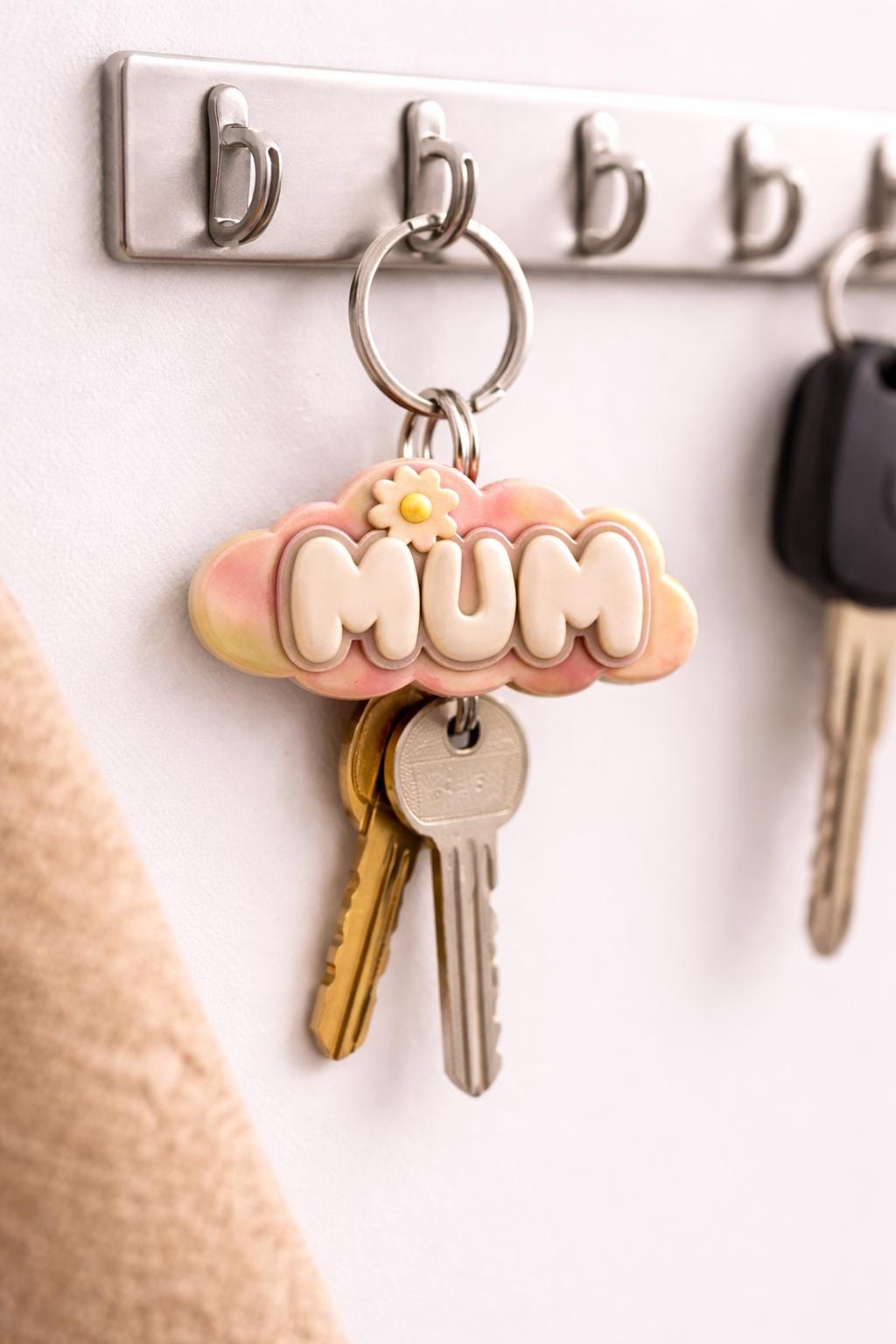 Mum Keychain Pottery Template, Ceramic Slab Building, Digital Download
