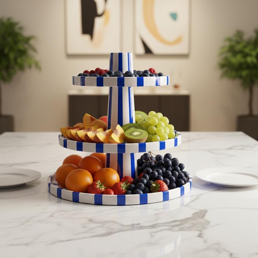 Dessert Serving Stand Pottery Template, Ceramic Slab Building, Video Tutorial, Digital Download