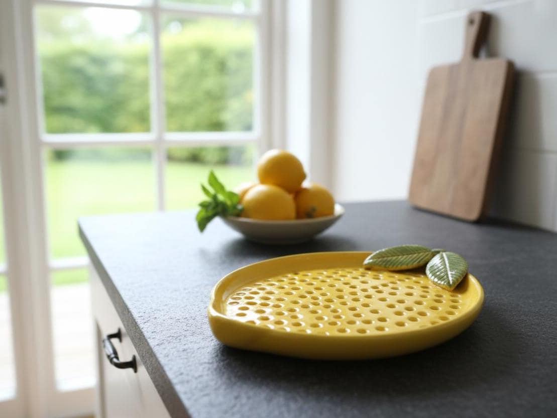 Lemon Plate Pottery Template, Ceramic Slab Building, Digital Download