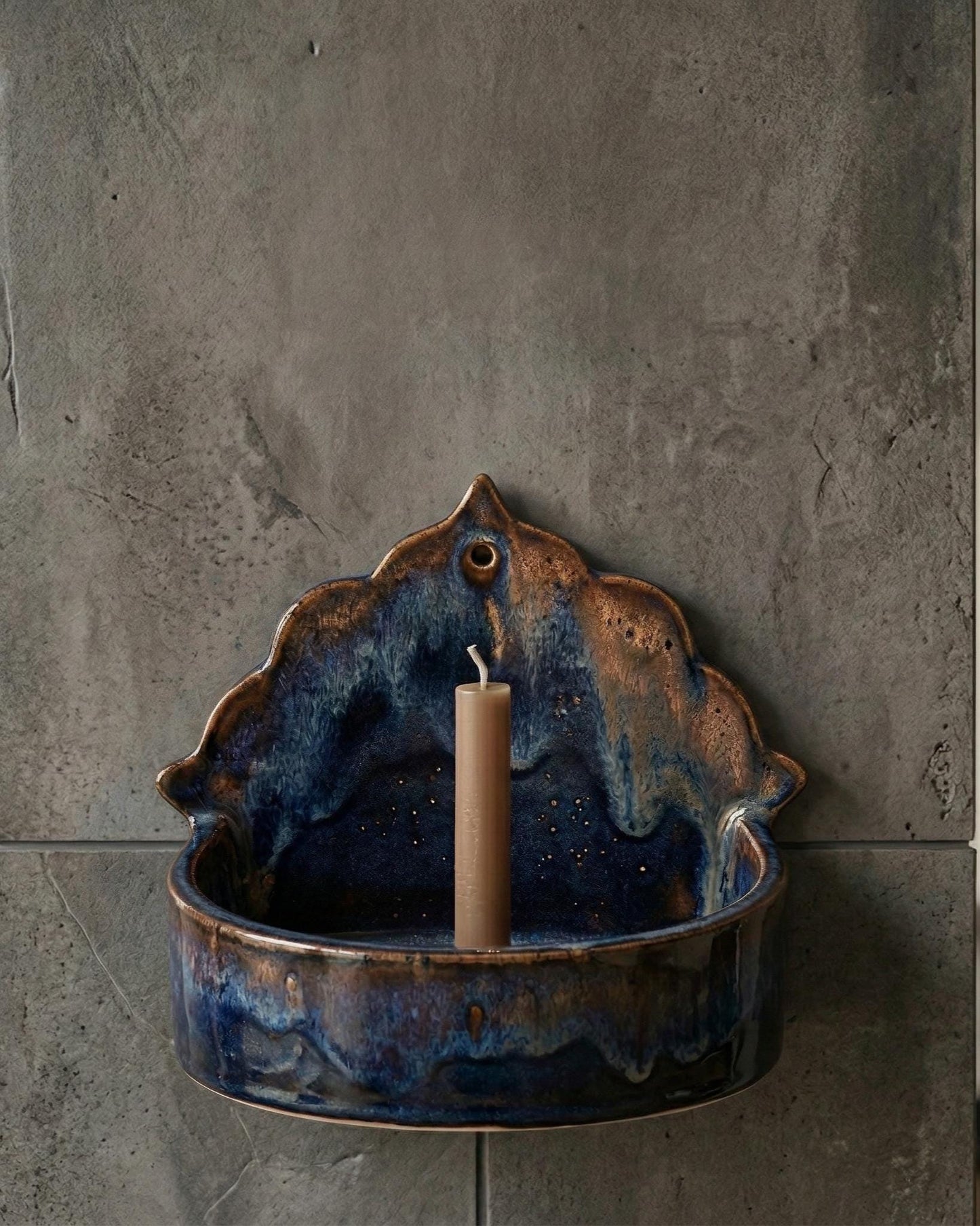 Wall Sconce Candle Holder Pottery Template, Ceramic Slab Building, Digital Download