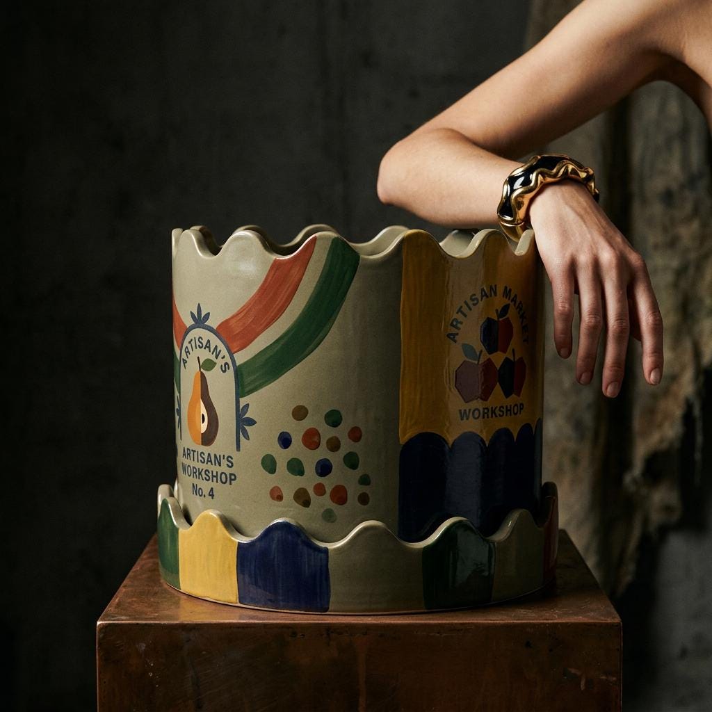 Round Planter Pottery Template, Ceramic Slab Building, Video Tutorial, Digital Download