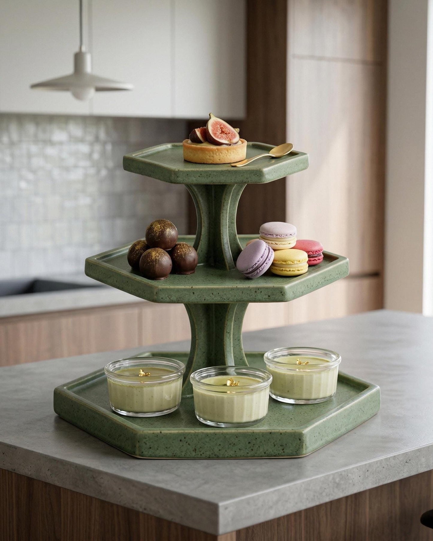 Dessert Serving Stand Pottery Template, Ceramic Slab Building, Digital Download