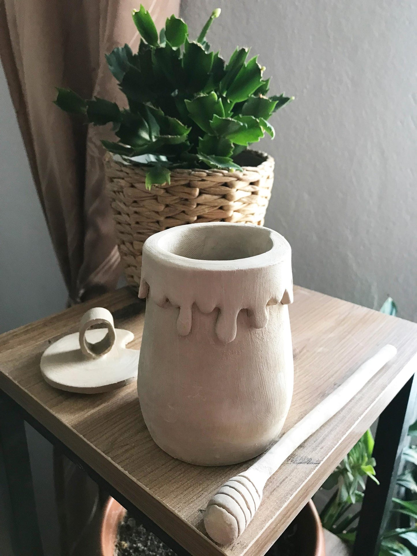 Honey Jar Pottery Template, Ceramic Slab Building, Digital Download