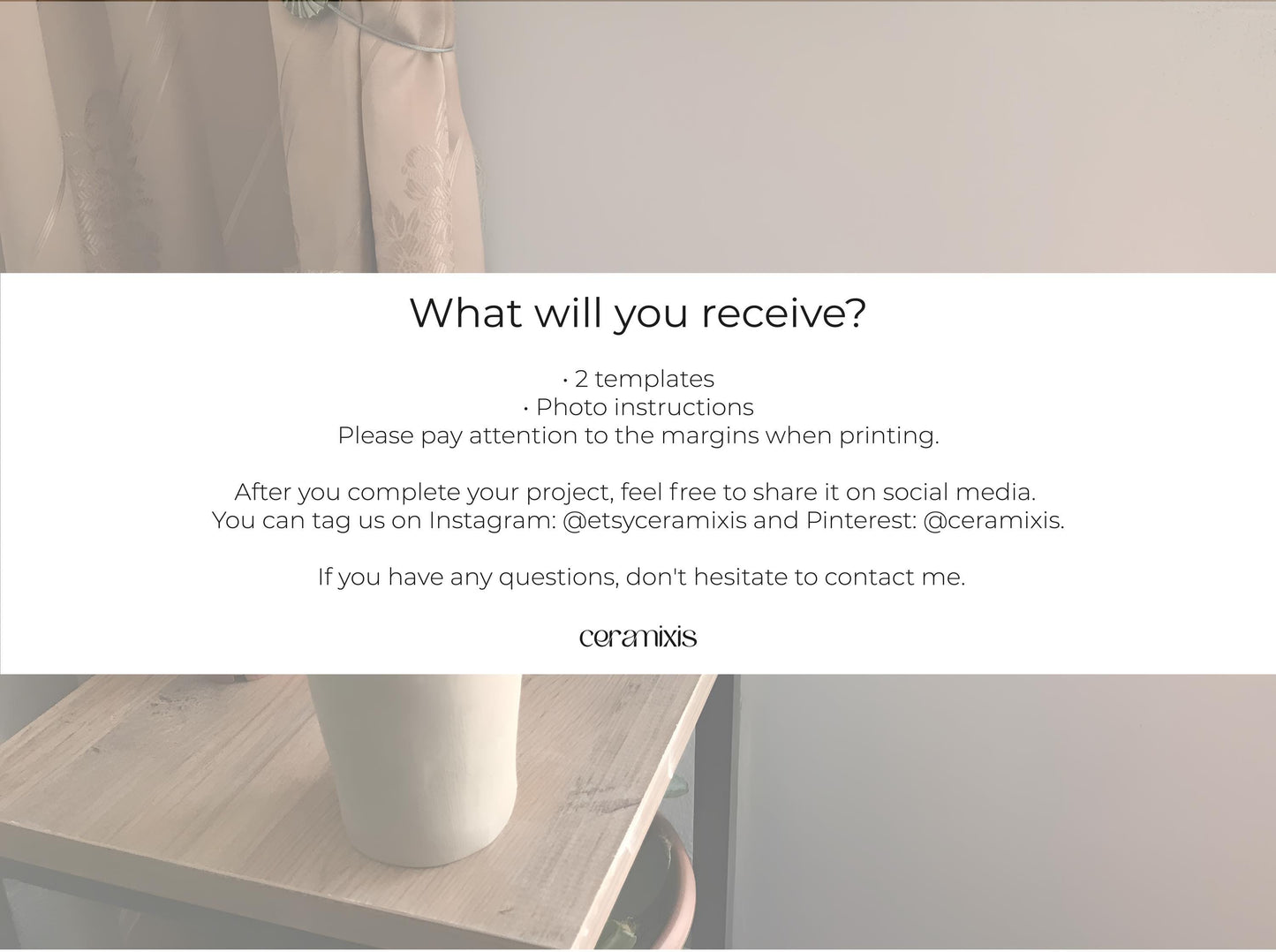Travel Mug Pottery Template, Ceramic Slab Building, Digital Download