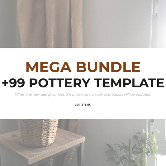 Slab Building Template Mega Bundle: +99 Designs | Pottery Template | Ceramic Tools | Handbuilding | Digital Download