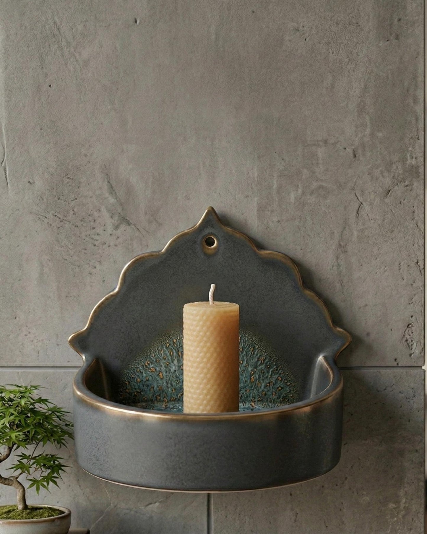 Wall Sconce Candle Holder Pottery Template, Ceramic Slab Building, Digital Download