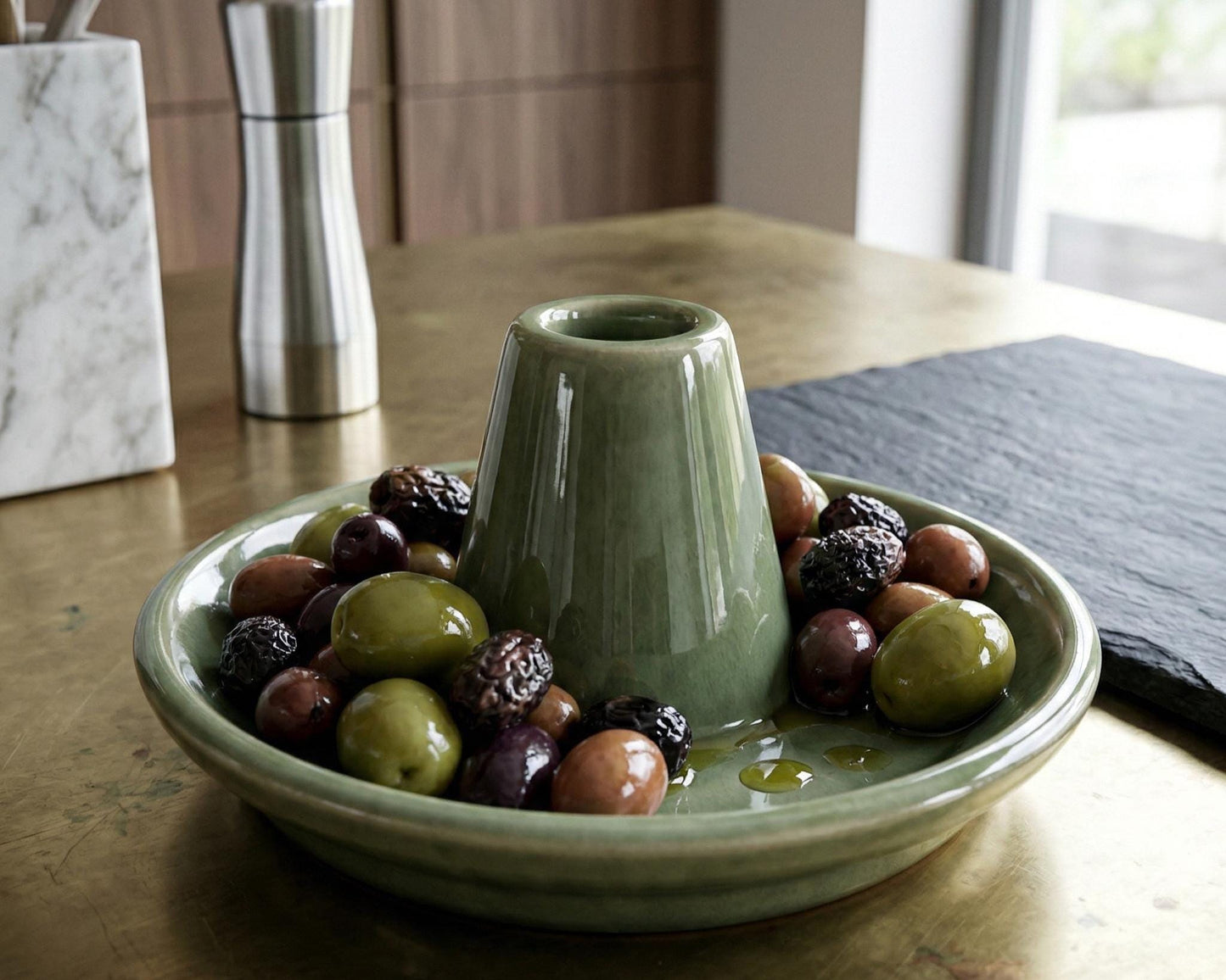 Olive Serving Dish Pottery Template, Ceramic Slab Building, Digital Download