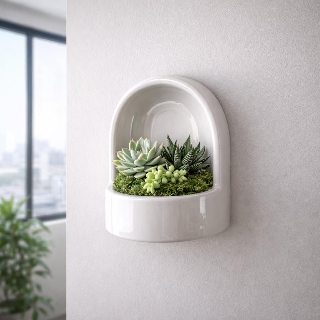 Wall Plant Shelf Pottery Template, Ceramic Slab Building, Digital Download