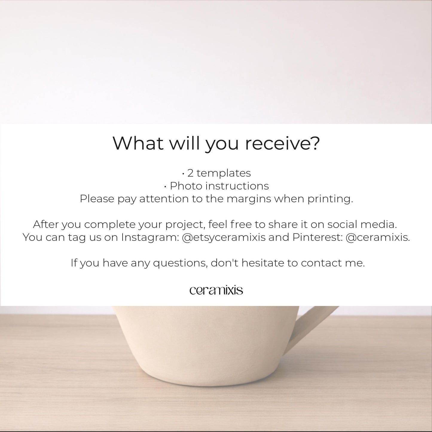 Sauce Boat Pottery Template, Ceramic Slab Building, Digital Download