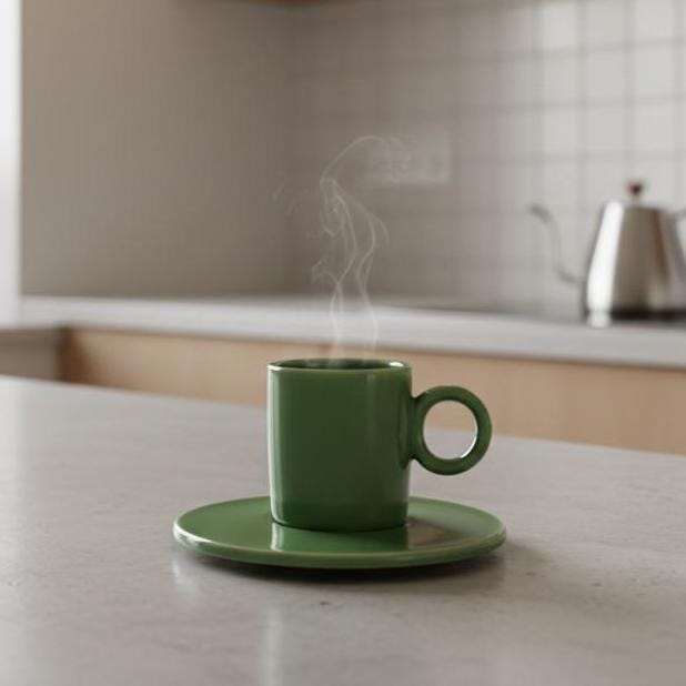 Espresso Cup Pottery Template, Turkish Coffee Mug, Ceramic Slab Building, Digital Download