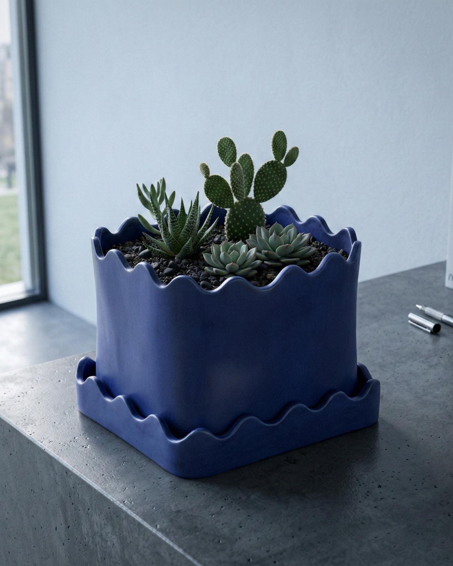 Square Planter Pottery Template, Ceramic Slab Building, Digital Download