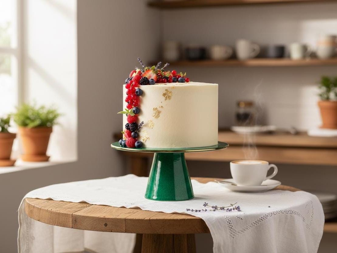 Cake Stand Pottery Template, Ceramic Slab Building, Digital Download