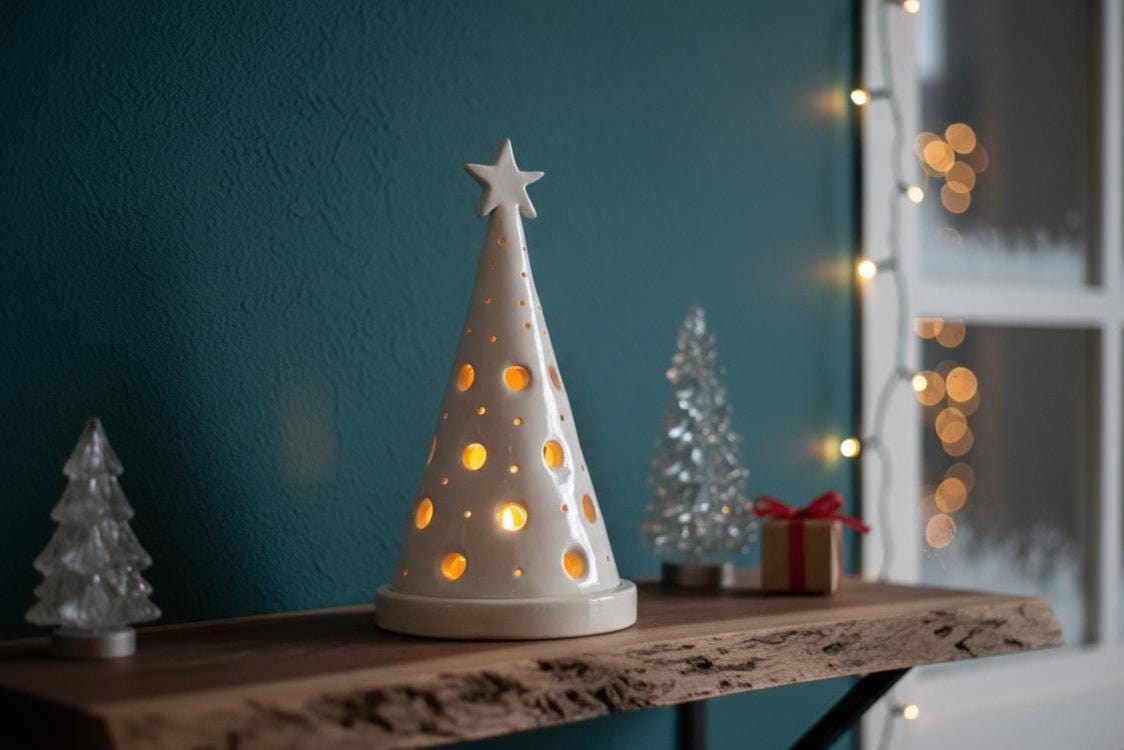 Cone Candle Holder Pottery Template, Ceramic Slab Building, Digital Download
