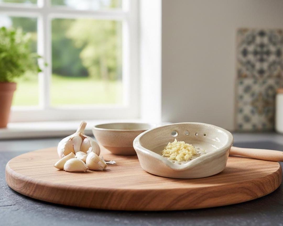 Herb Stripper and Garlic Ginger Grater Pottery Template, Digital Download