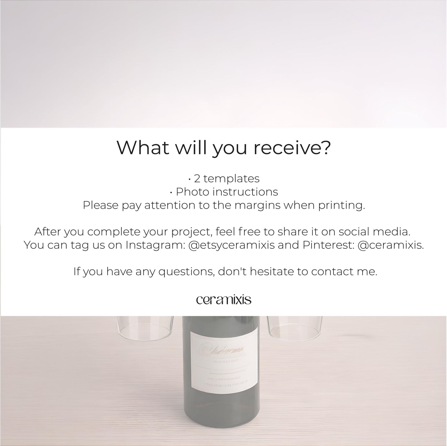 Wine Holder Pottery Template, Ceramic Slab Building, Digital Download