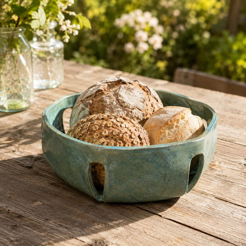 Bread Basket Pottery Template, Hexagon Basket, Ceramic Slab Building, Digital Download