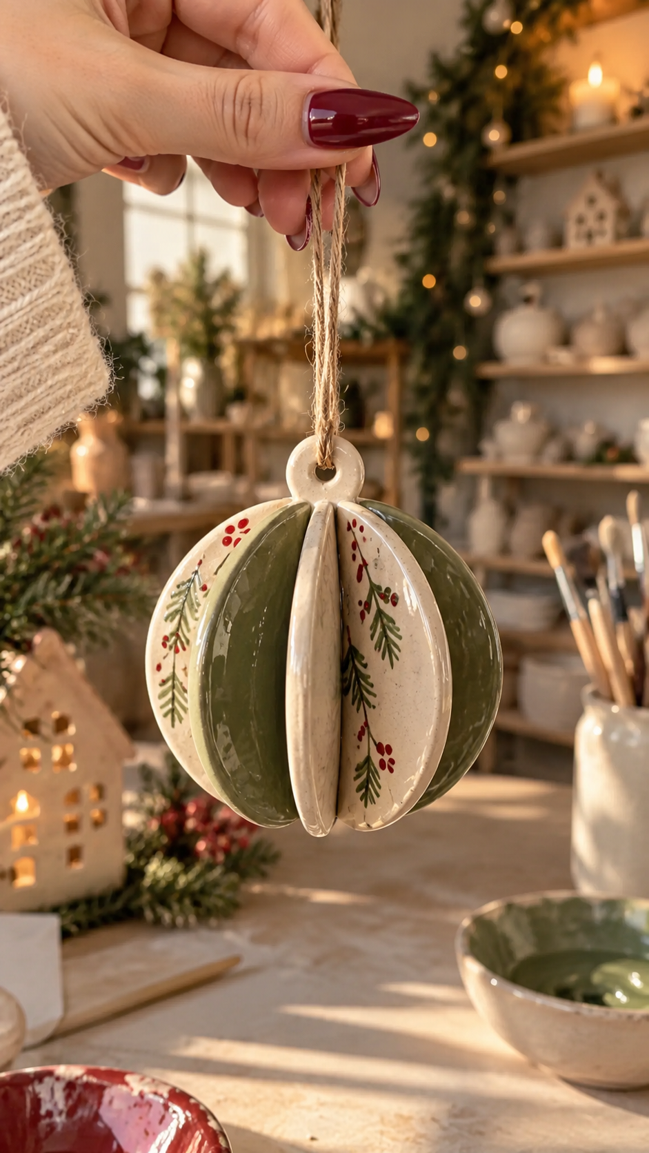 Ceramic Christmas Ornament Pottery Template, Slab Building Christmas Decorations, Printable Digital Download
