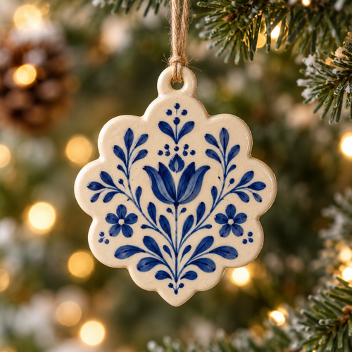Ceramic Christmas Ornament Pottery Template, Slab Building Christmas Decorations, Printable Digital Download