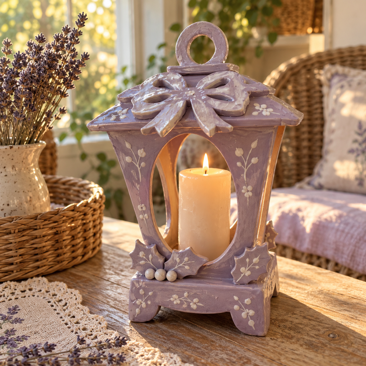Ceramic Lantern Pottery Template, Standing Candle Lantern, Slab Building Pattern, Printable PDF
