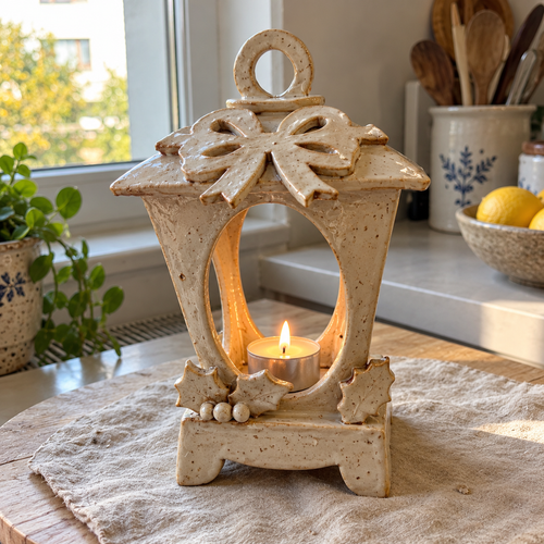 Ceramic Lantern Pottery Template, Standing Candle Lantern, Slab Building Pattern, Printable PDF
