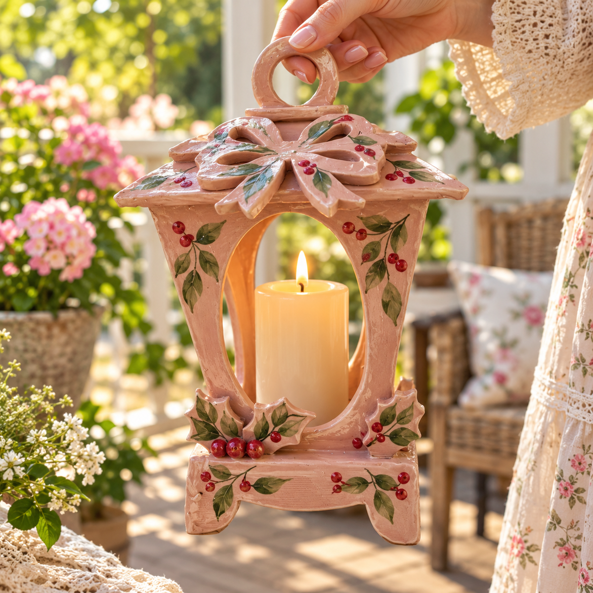 Ceramic Lantern Pottery Template, Standing Candle Lantern, Slab Building Pattern, Printable PDF
