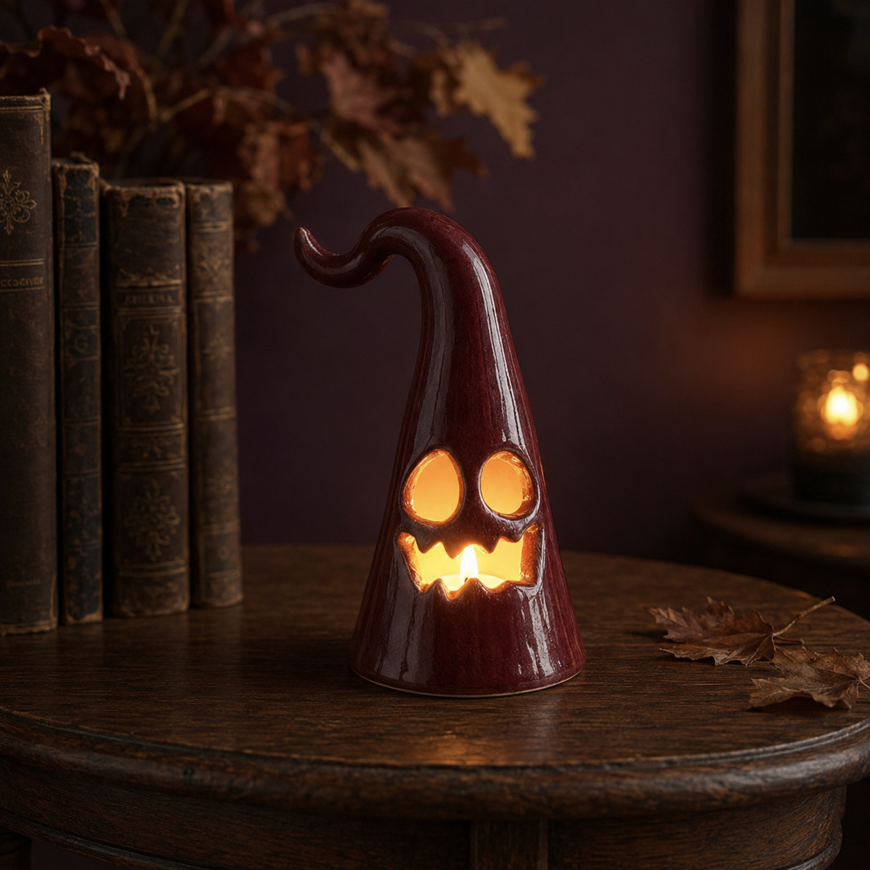 Ghost Candle Holder Pottery Template, Halloween Decor – Design 1, Ceramic Slab Building, Digital Download
