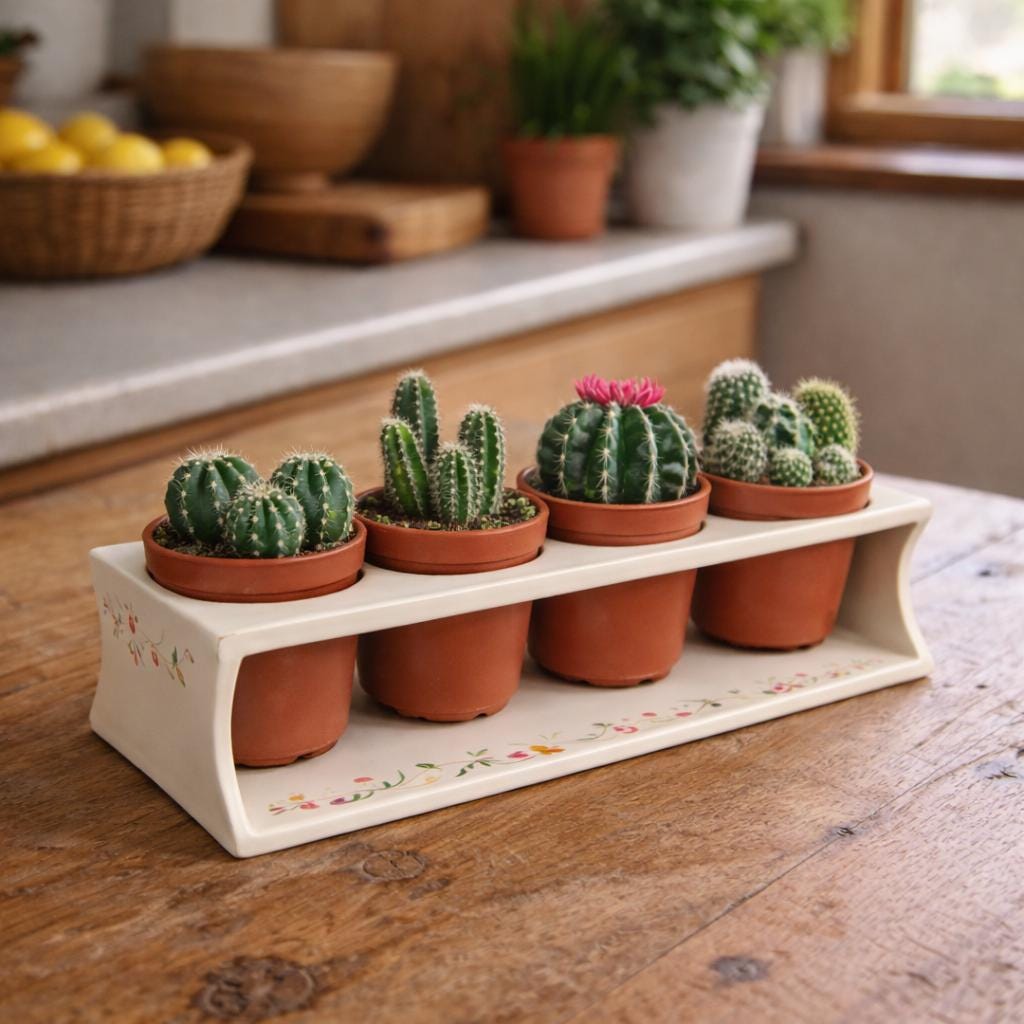 Succulent Planter Stand Pottery Template, Ceramic Slab Building, Digital Download