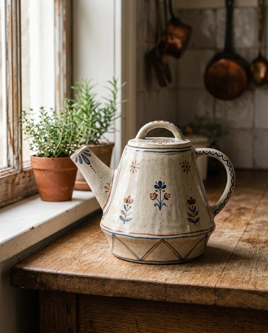 Teapot Pottery Template, Ceramic Slab Building, Digital Download