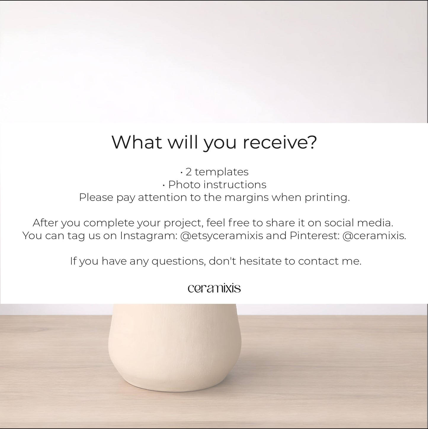 Ibrik Pottery Template, Turkish Coffee Pot, Ceramic Slab Building, Video Tutorial, Digital Download