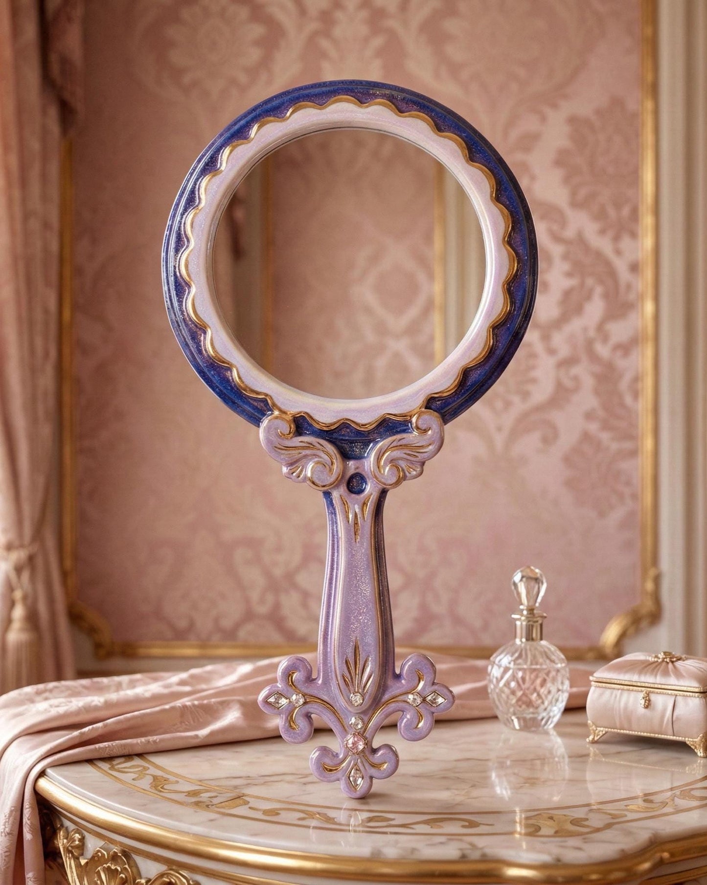 Handheld Mirror Template, Ceramic Slab Building, Digital Download