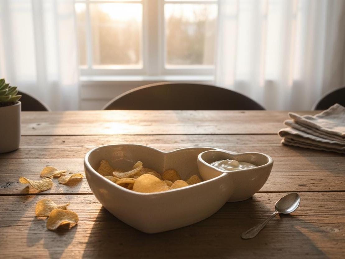 Heart Shaped Chips and Dip Bowl Template, Ceramic Slab Building, Digital Download