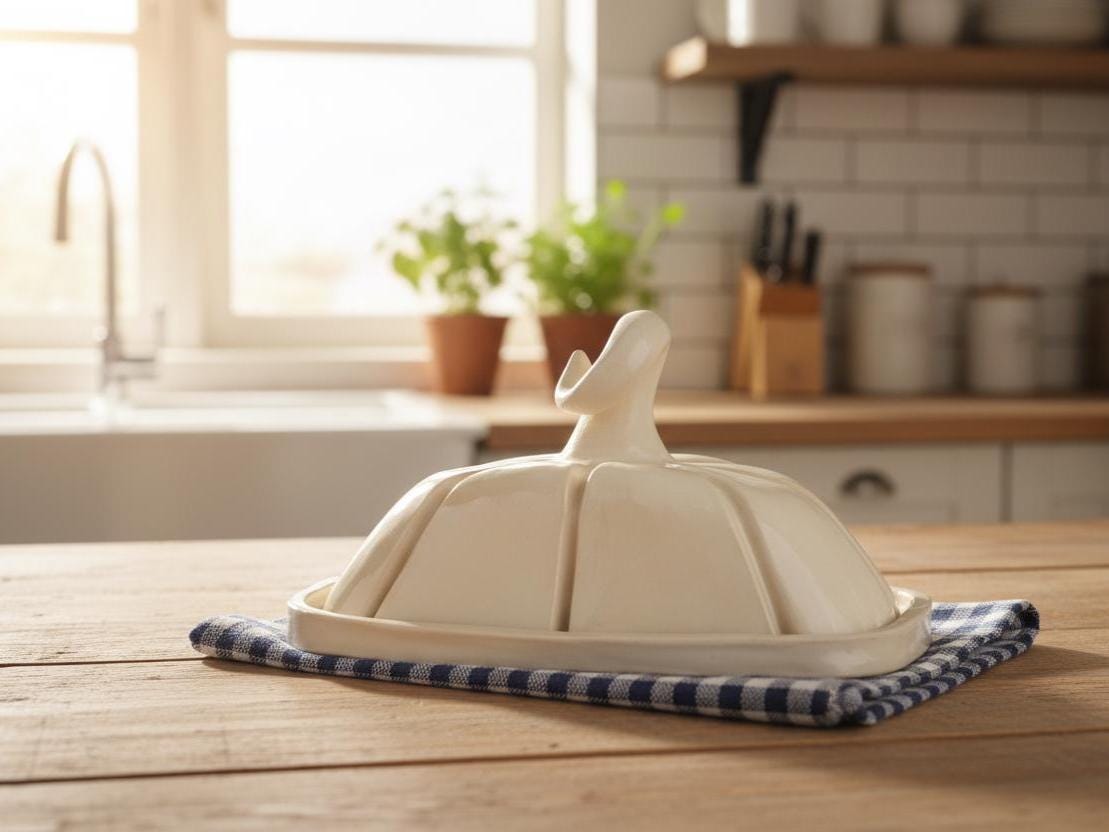 Pumpkin Butter Dish Pottery Template, Ceramic Slab Building, Digital Download