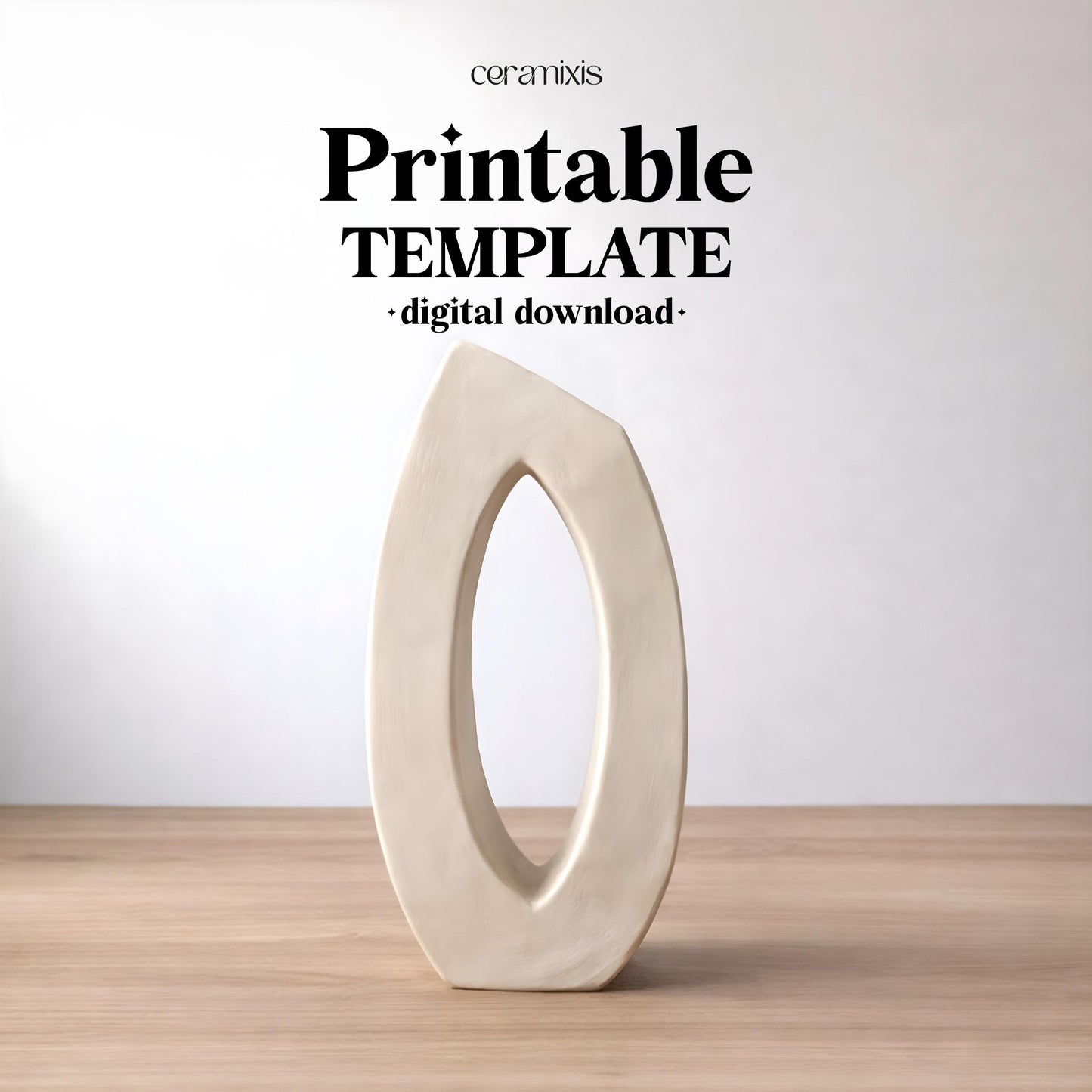 Vase Pottery Template, Ceramic Slab Building, Digital Download