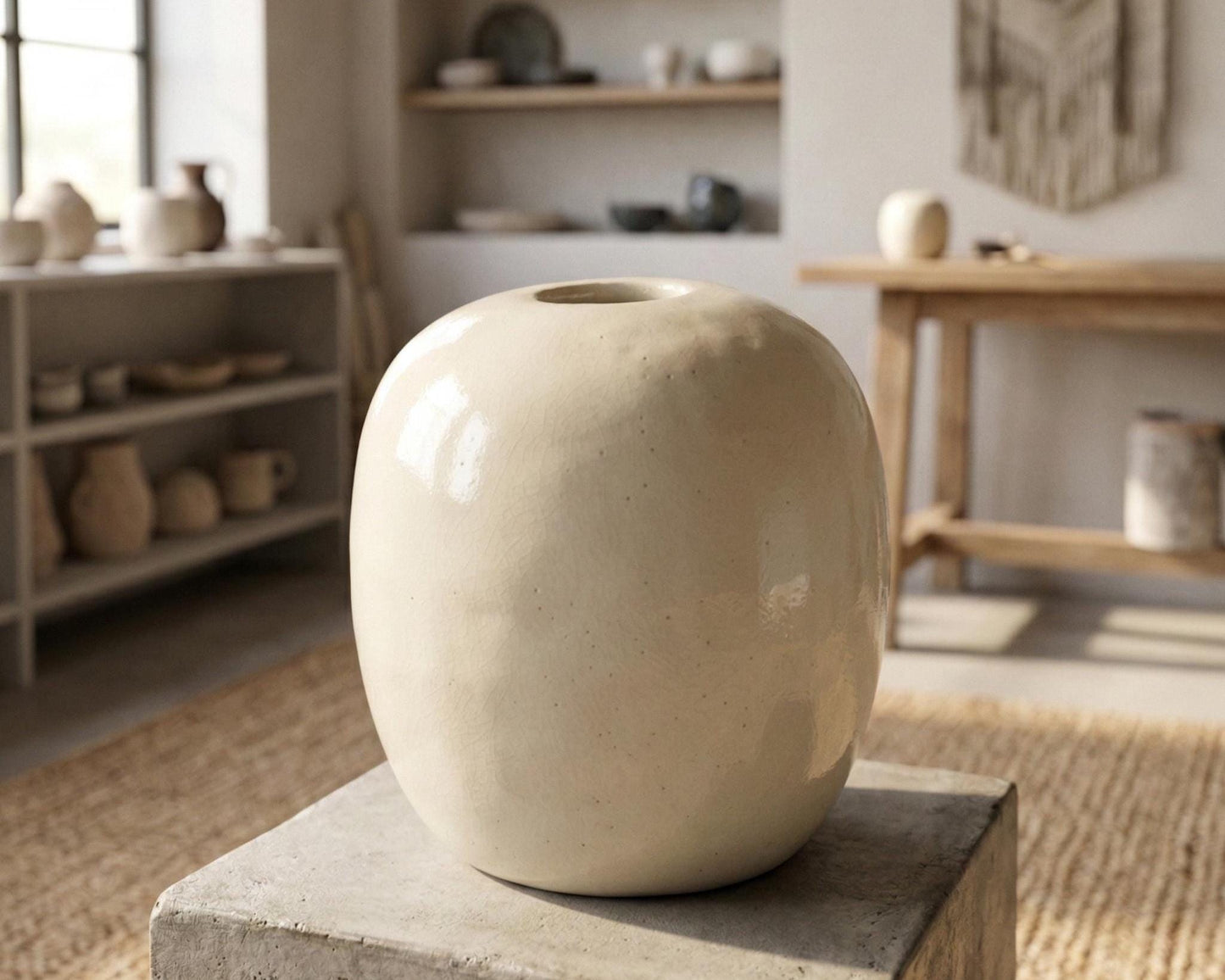 Moon Vase Pottery Template, Ceramic Slab Building, Digital Download