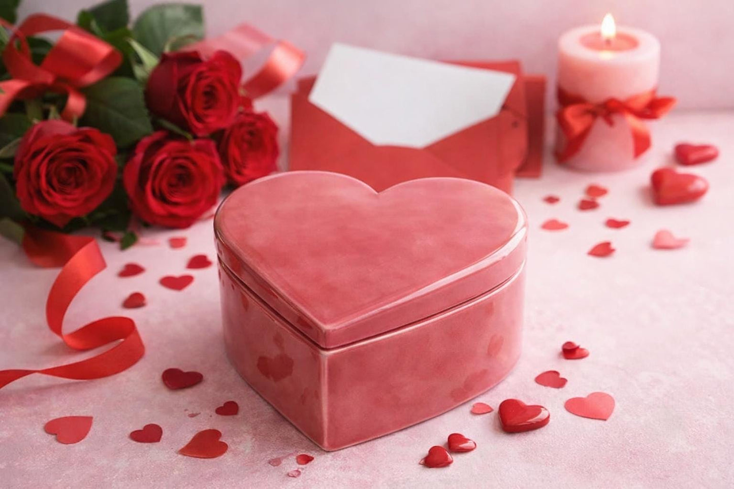 Lidded Heart Shape Box Pottery Template, Valentines Day Decor, Ceramic Slab Building, Digital Download
