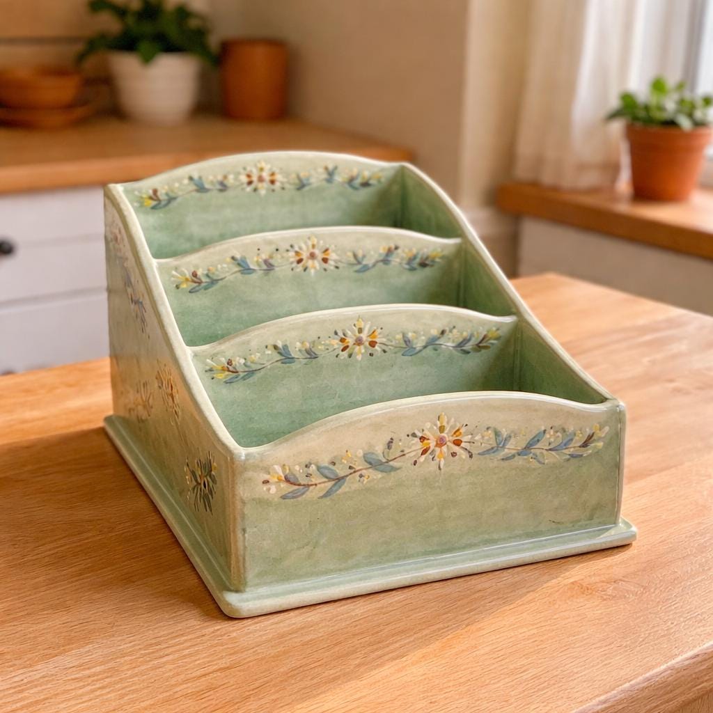 Spice Rack Pottery Template, Ceramic Slab Building, Digital Download