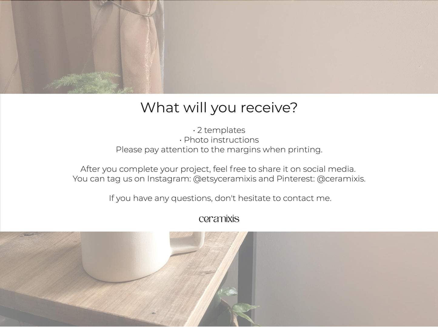 Mug Pottery Template, Ceramic Slab Building, Digital Download