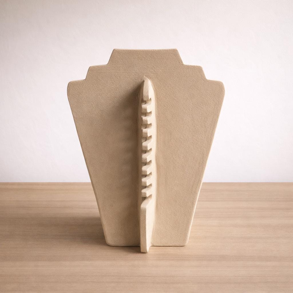 Necklace Display Pottery Template, Ceramic Slab Building, Digital Download