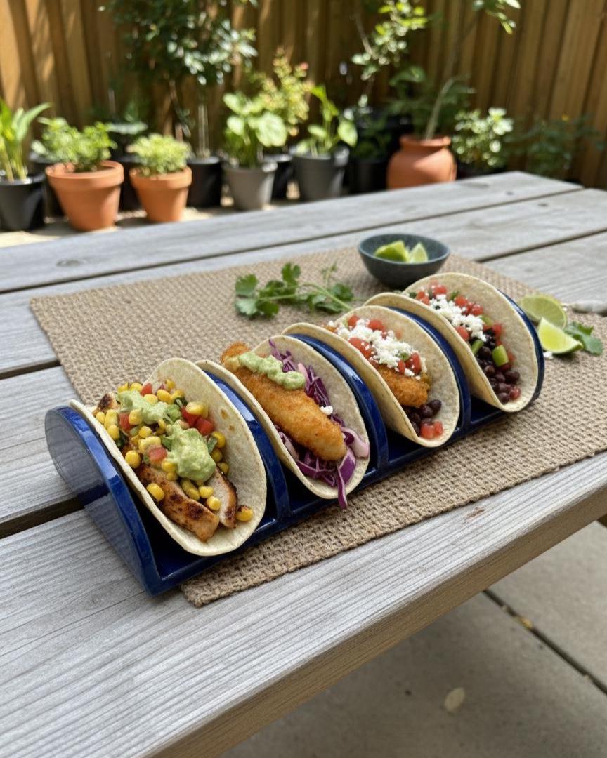 Taco Holder Pottery Template, Ceramic Slab Building, Digital Download