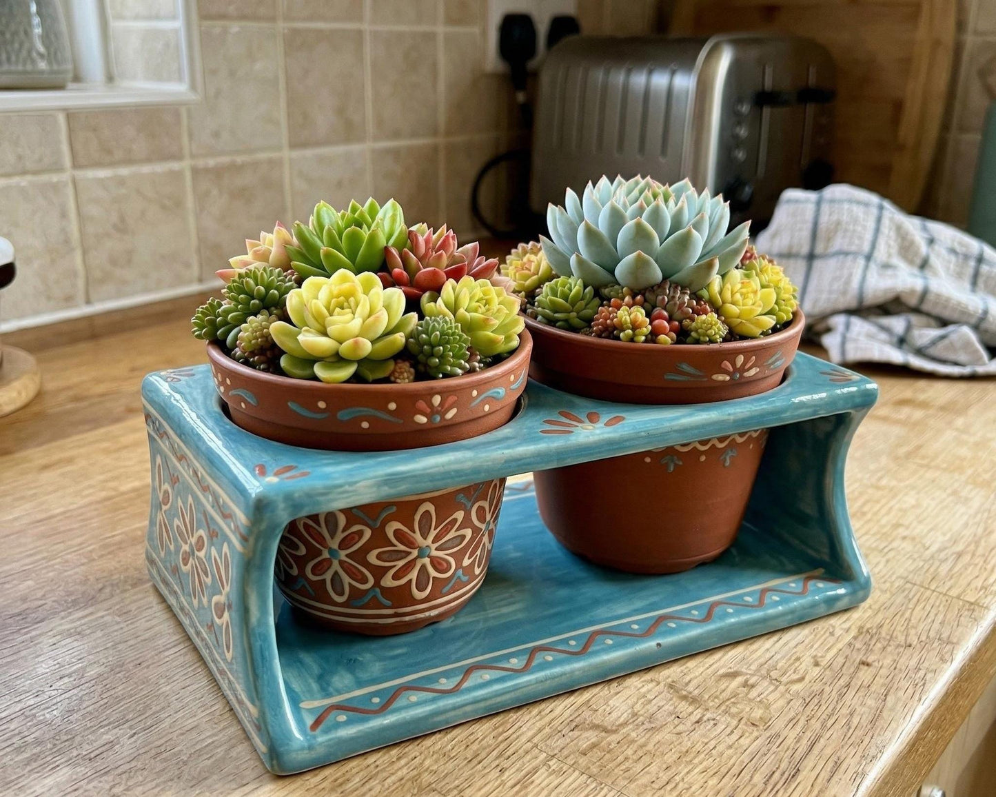 Succulent Planter Stand Pottery Template, Ceramic Slab Building, Digital Download